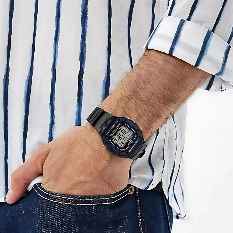 RELOJ CASIO W-218H-1AV UNISEX - DIGITAL - 2