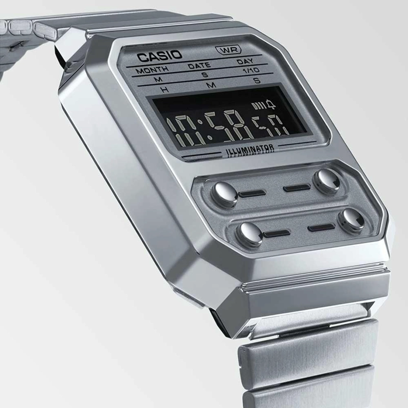 RELOJ CASIO A-100WE-7B UNISEX - DIGITAL - 2