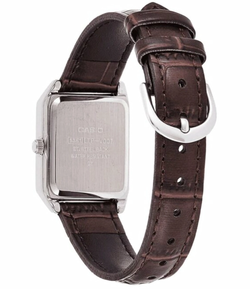 RELOJ CASIO TANK LTP-V007L-9B MUJER - ANALOGO - 3