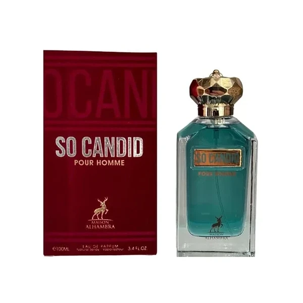 MAISON ALHAMBRA SO CANDID POUR HOMME EDP 100ML HOMBRE - 2
