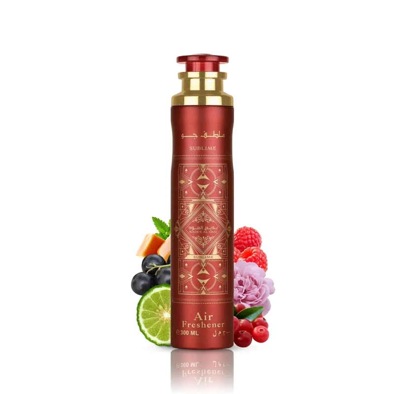 LATTAFA BADEE AL OUD SUBLIME ESTUCHE EDP 100ML+200ML SPRAY+300ML AIR FRESHENER UNISEX - 3