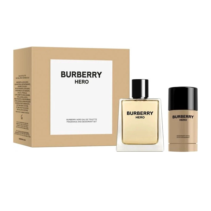 BURBERRY HERO ESTUCHE EDT 100ML + 75G DESODORANTE HOMBRE - 2