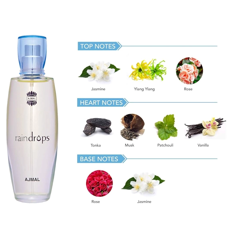 AJMAL RAINDROPS EDP 50ML MUJER - 3