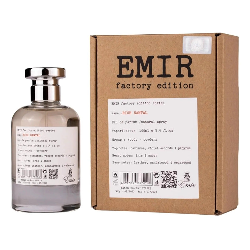PARIS CORNER RICH SANTAL EMIR FACTORY EDITION EDP 100ML UNISEX - 2