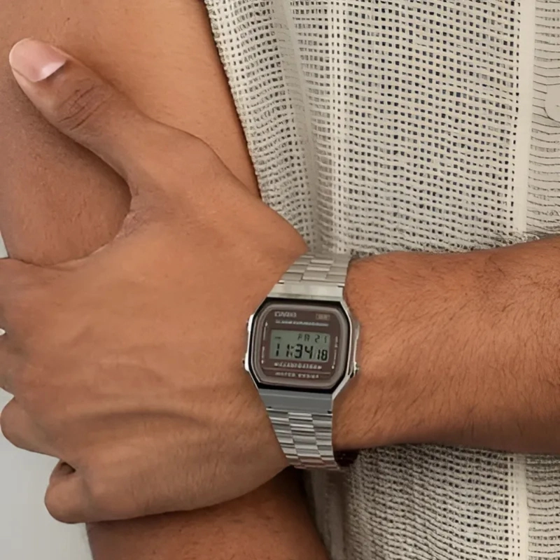 RELOJ CASIO VINTAGE A-168WA-5AY UNISEX - DIGITAL - 4