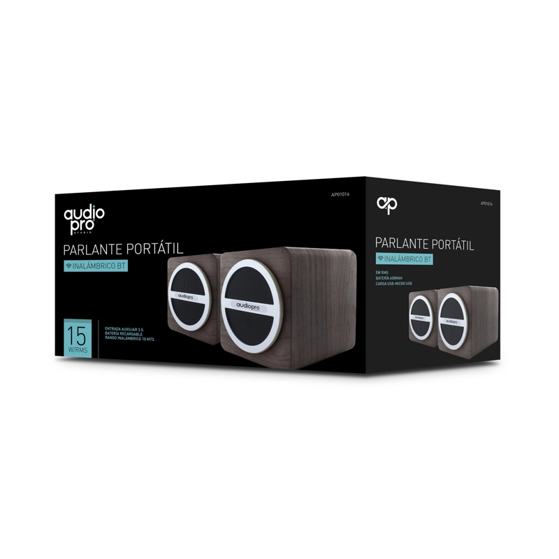 PARLANTES BLUETOOTH AUDIO PRO PORTATIL DBLUE CON ENTRADA SD/USB/ RADIO FM. BLACK - 5