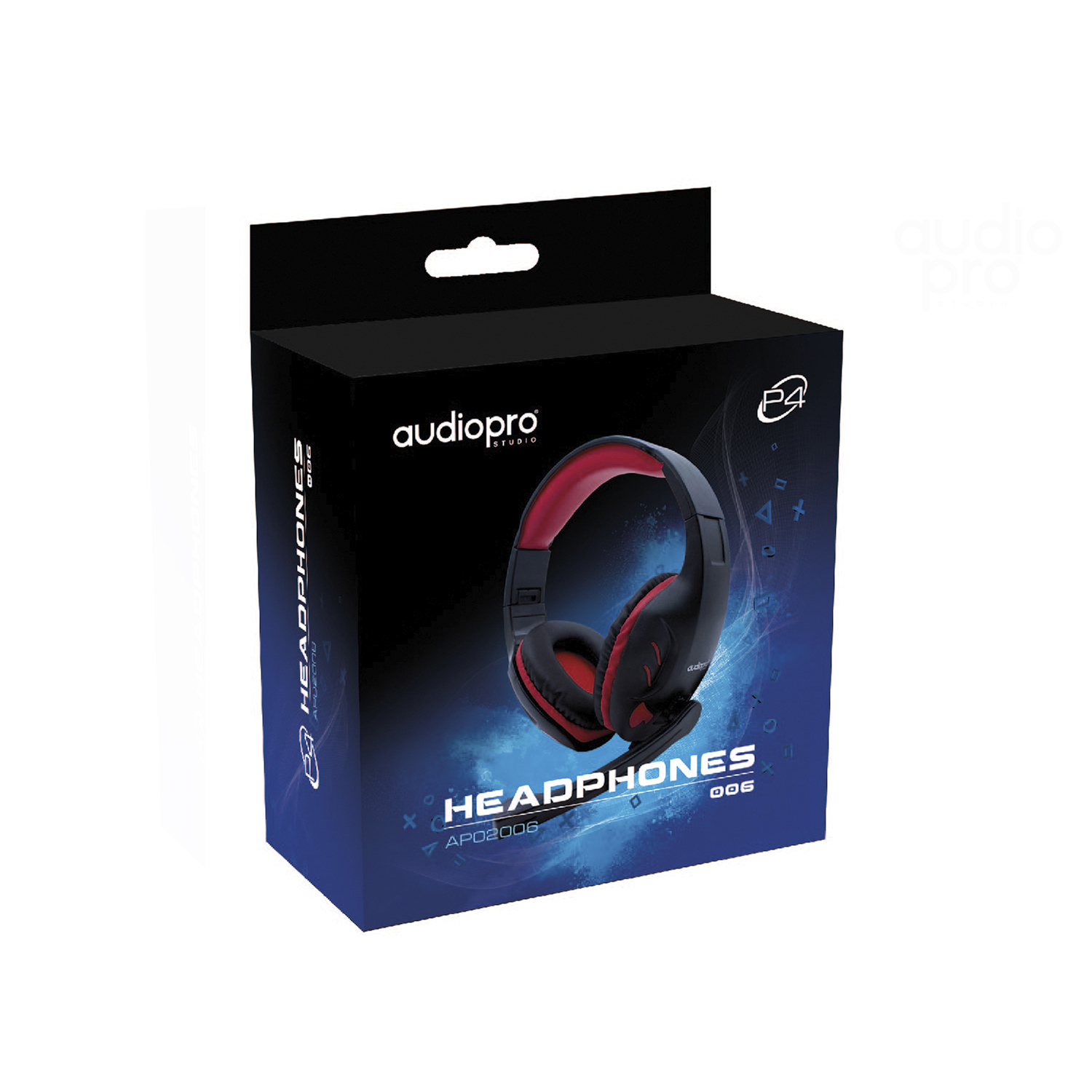 AUDÍFONOS GAMER AUDIO PRO HEADSET PS4 XBOX PC AZUL MICRÓFONO CONECTOR JACK 3.5MM - 3