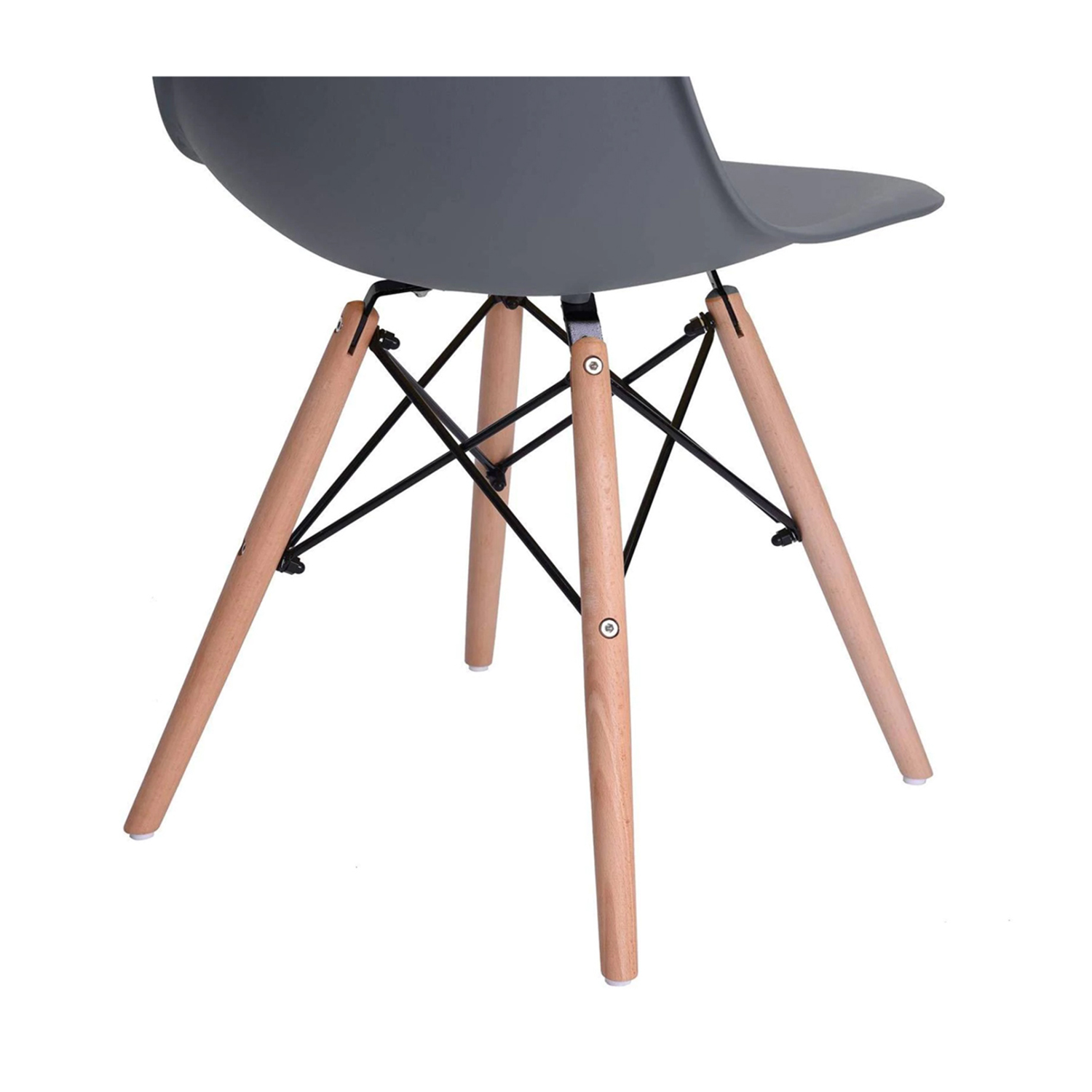 SILLA ESTILO EAMES SILVER 4 UNIDADES - 4