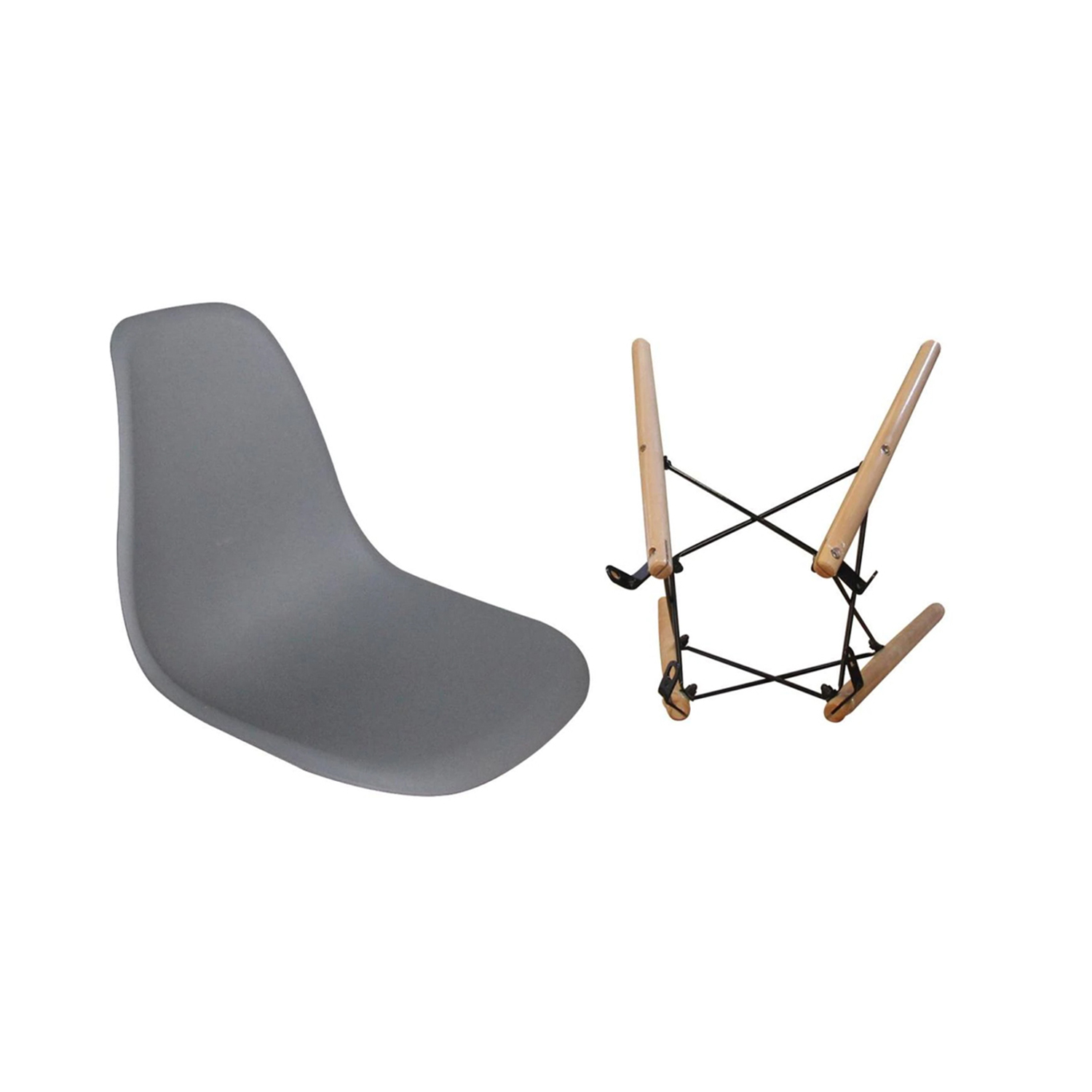 SILLA ESTILO EAMES SILVER 4 UNIDADES - 5