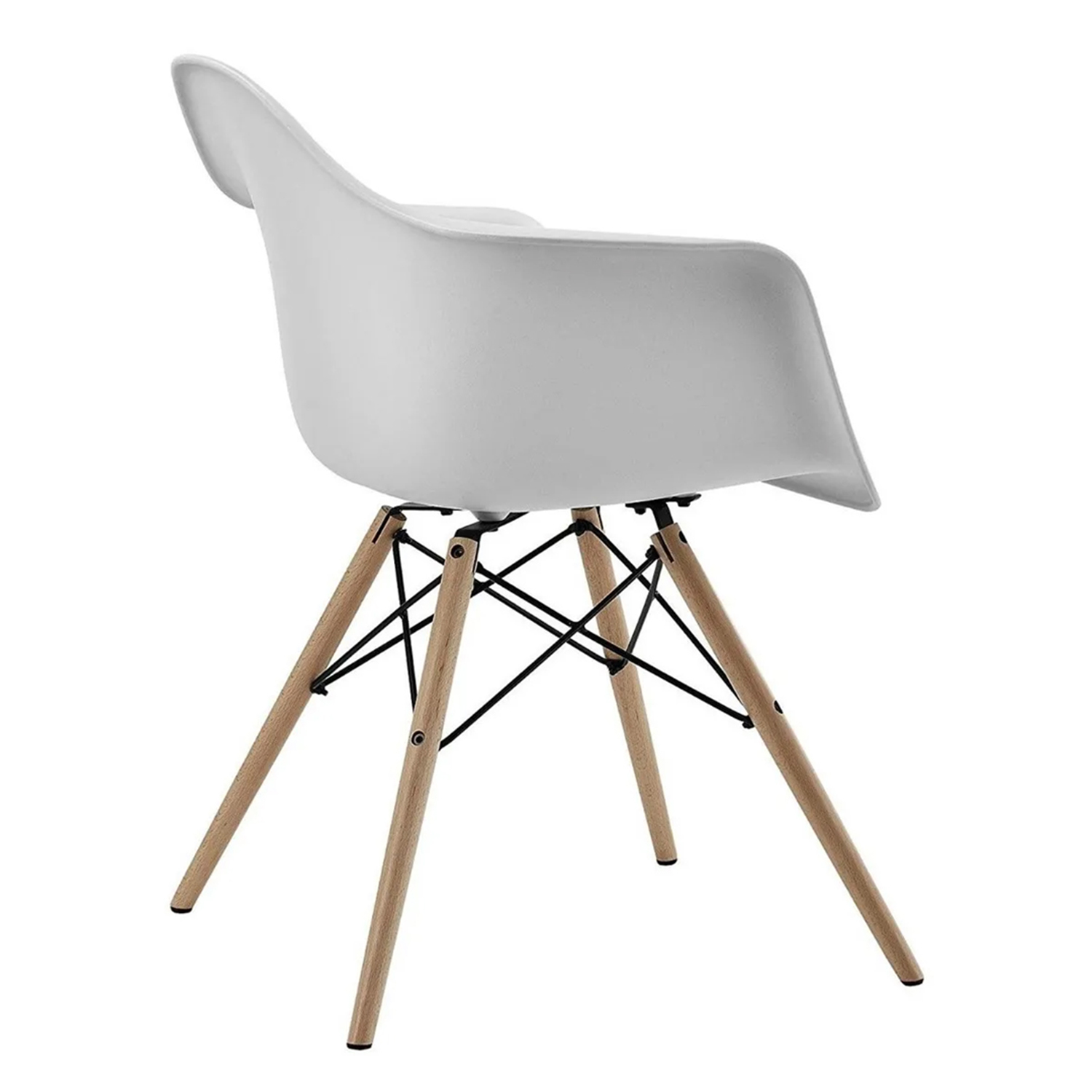 SILLA BUTACA ESTILO EAMES WHITE 4 UNIDADES - 3