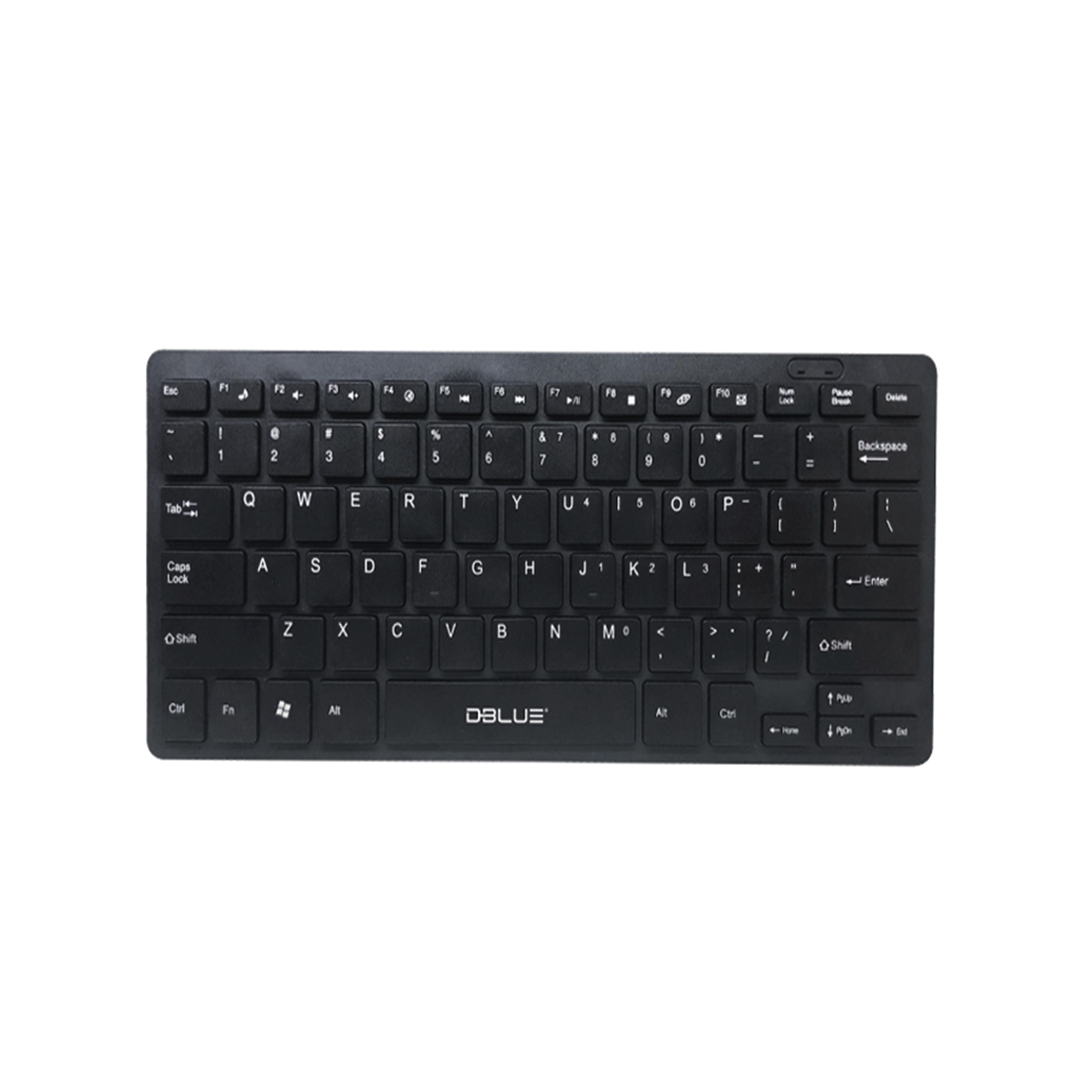 TECLADO WINDOWS DBLUE MULTIMEDIA MINI ULTRA DELGADO USB BLACK - 1
