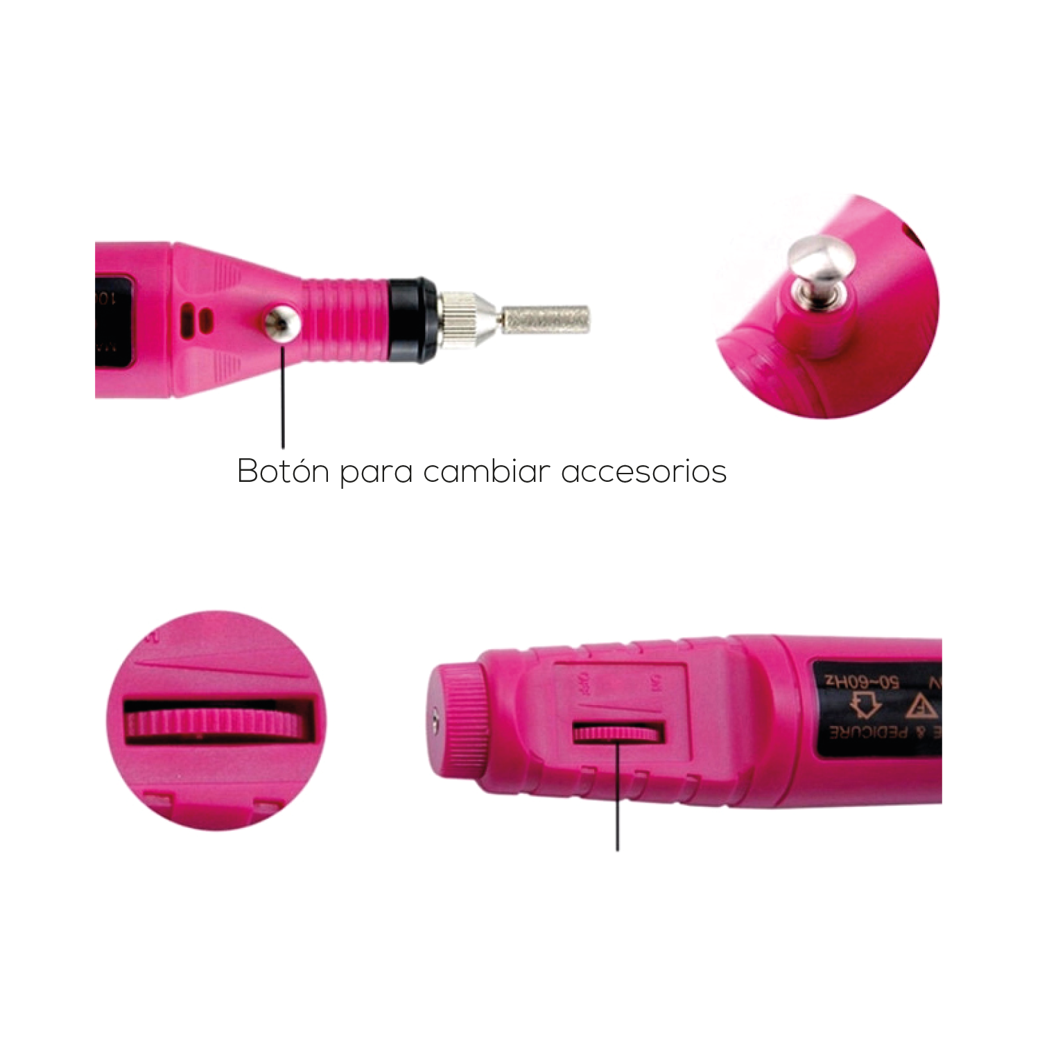KIT TALADRO DOMA PROFESIONAL CUIDADO DE UÑAS - 2