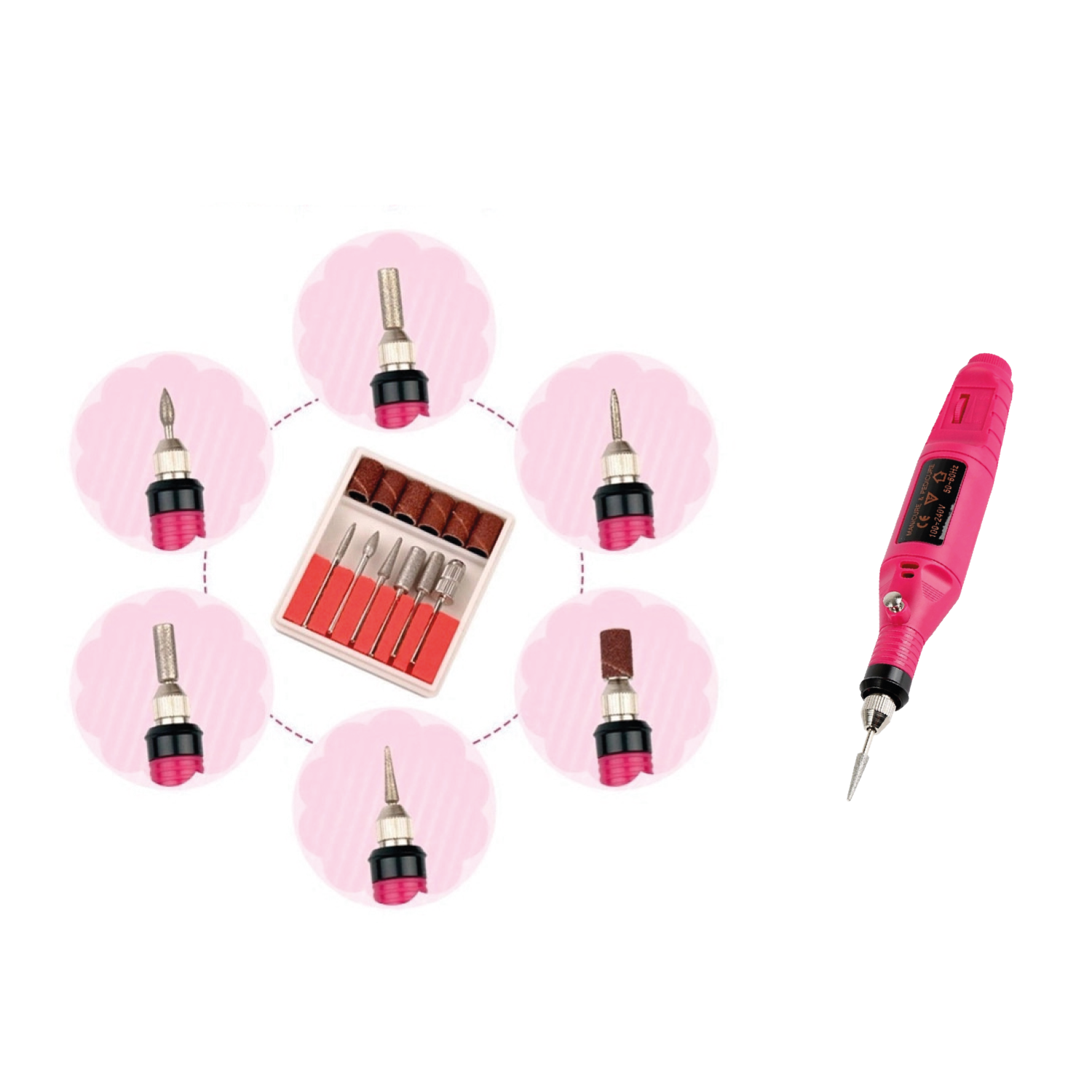 KIT TALADRO DOMA PROFESIONAL CUIDADO DE UÑAS - 3