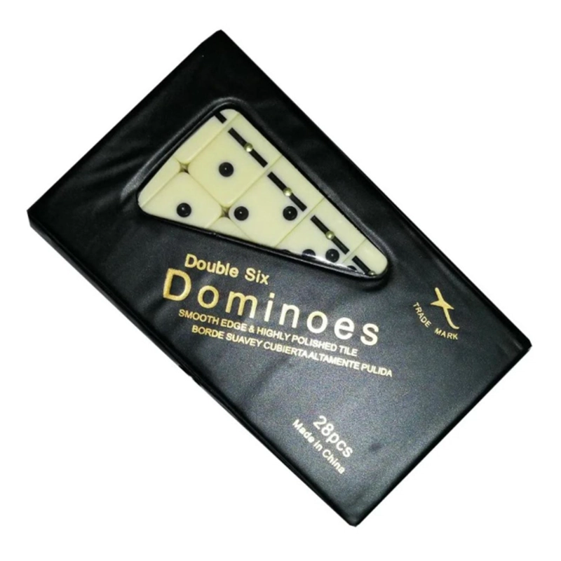 JUEGO DOMINO CLASICO 28 PIEZAS 40X20X6MM - 3