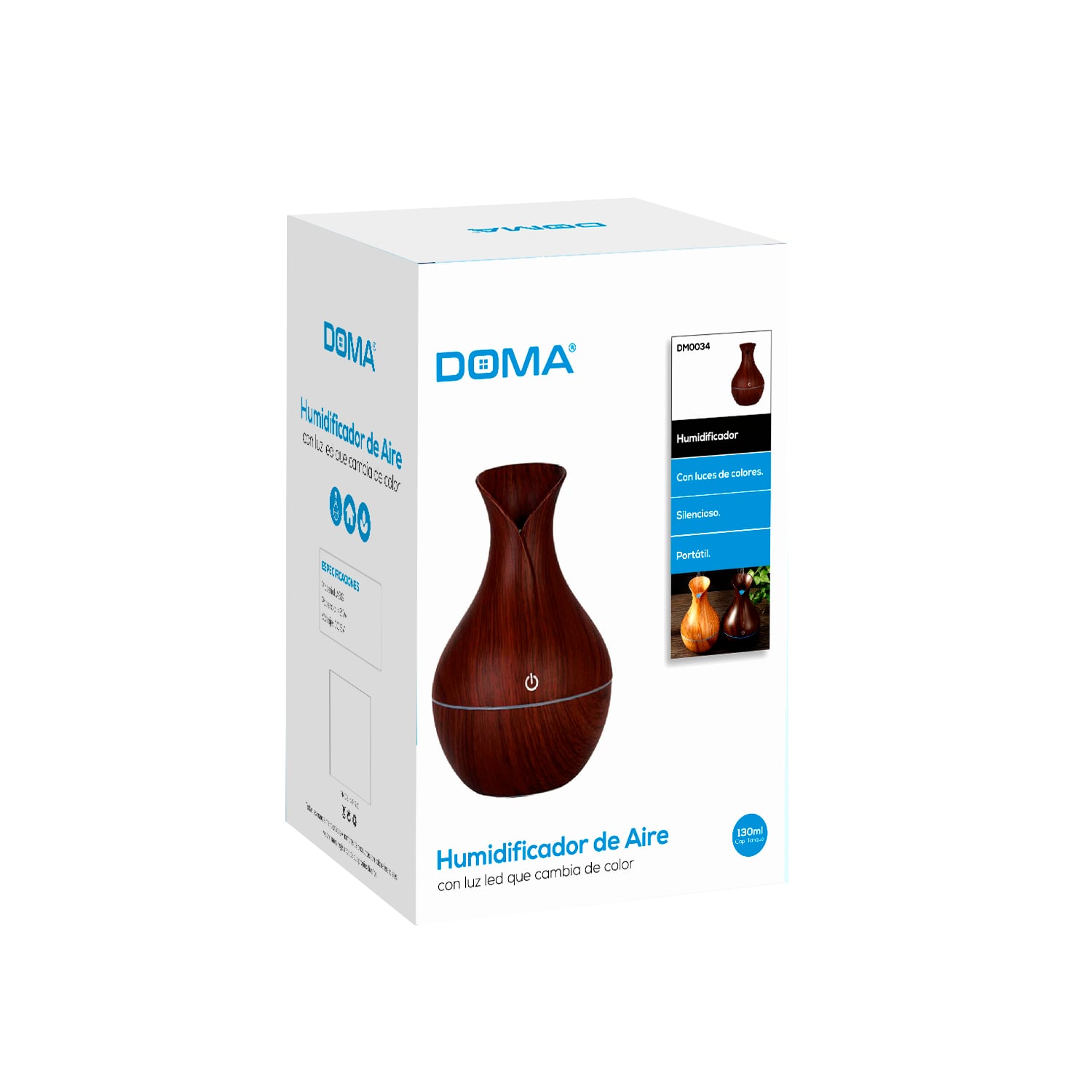 HUMIDIFICADOR Y DIFUSOR DE AROMA 130 ML S - BROWN - 2