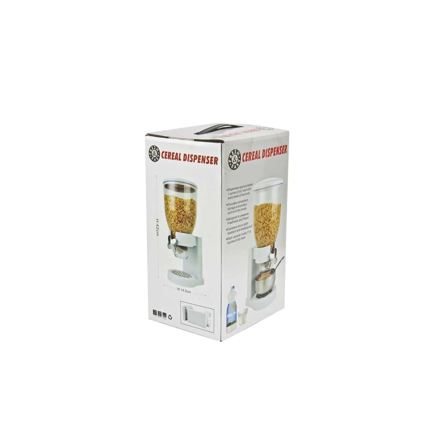 DISPENSADOR DE CEREAL Y GRANOS INDIVIDUAL HERMETICO - 3