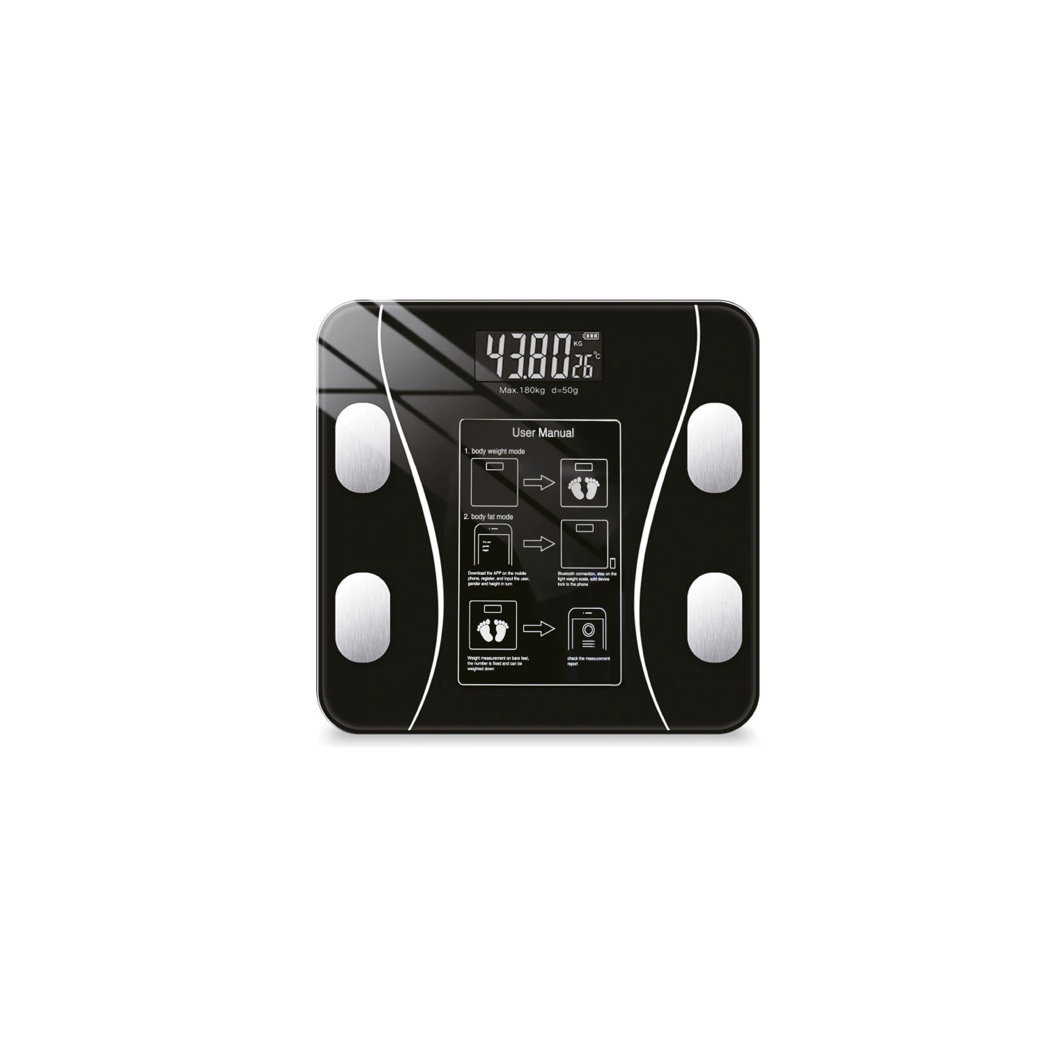 PESA TECNOLAB DIGITAL INTELIGENTE APP SMARTPHONES 180 KG TL326 - 1