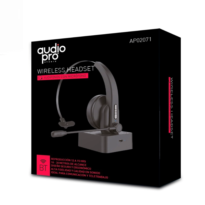 AUDÍFONOS AUDIO PRO HEADSET TRUE WIRELESS CONECTOR TIPO C BLUETOOTH - 5