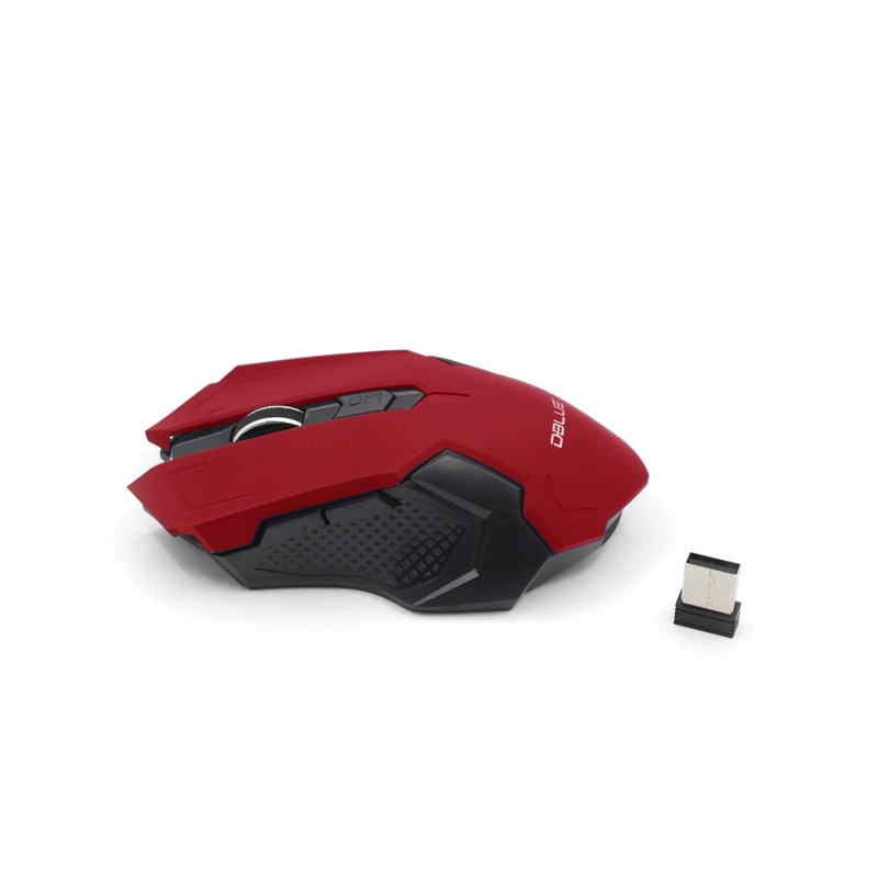 MOUSE INALÁMBRICO DBLUE 2.4 GHZ 1000 DPI USB 4 BOTONES RED - 2