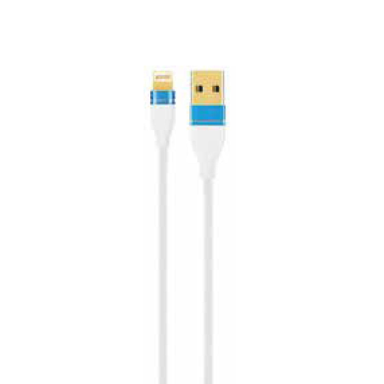CABLE USB A LIGHTNING CARGA RAPIDA 1MT BLANCO
