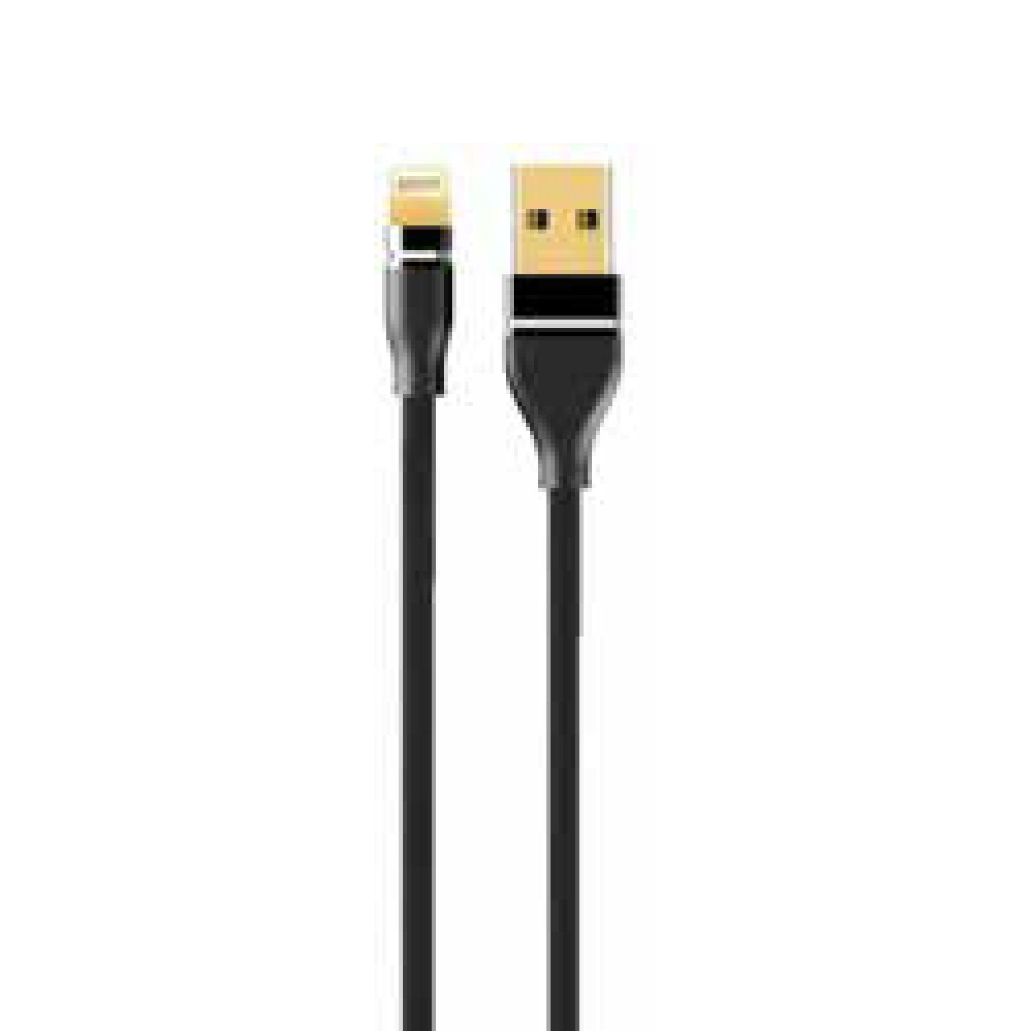 CABLE USB A LIGHTNING CARGA RAPIDA 1MT NEGRO - 1