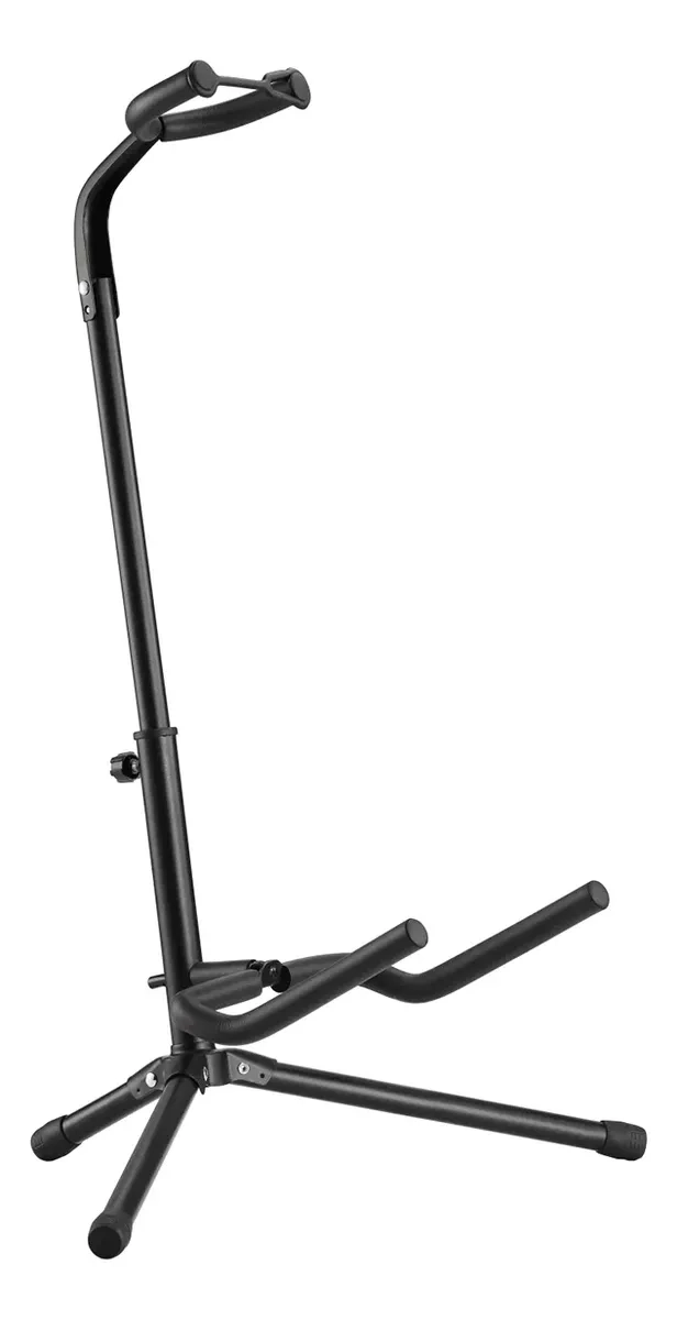 SOPORTE HENDRIX AJUSTABLE 62-74 CM, PARA GUITARRA Y BAJO NEGRO - 1