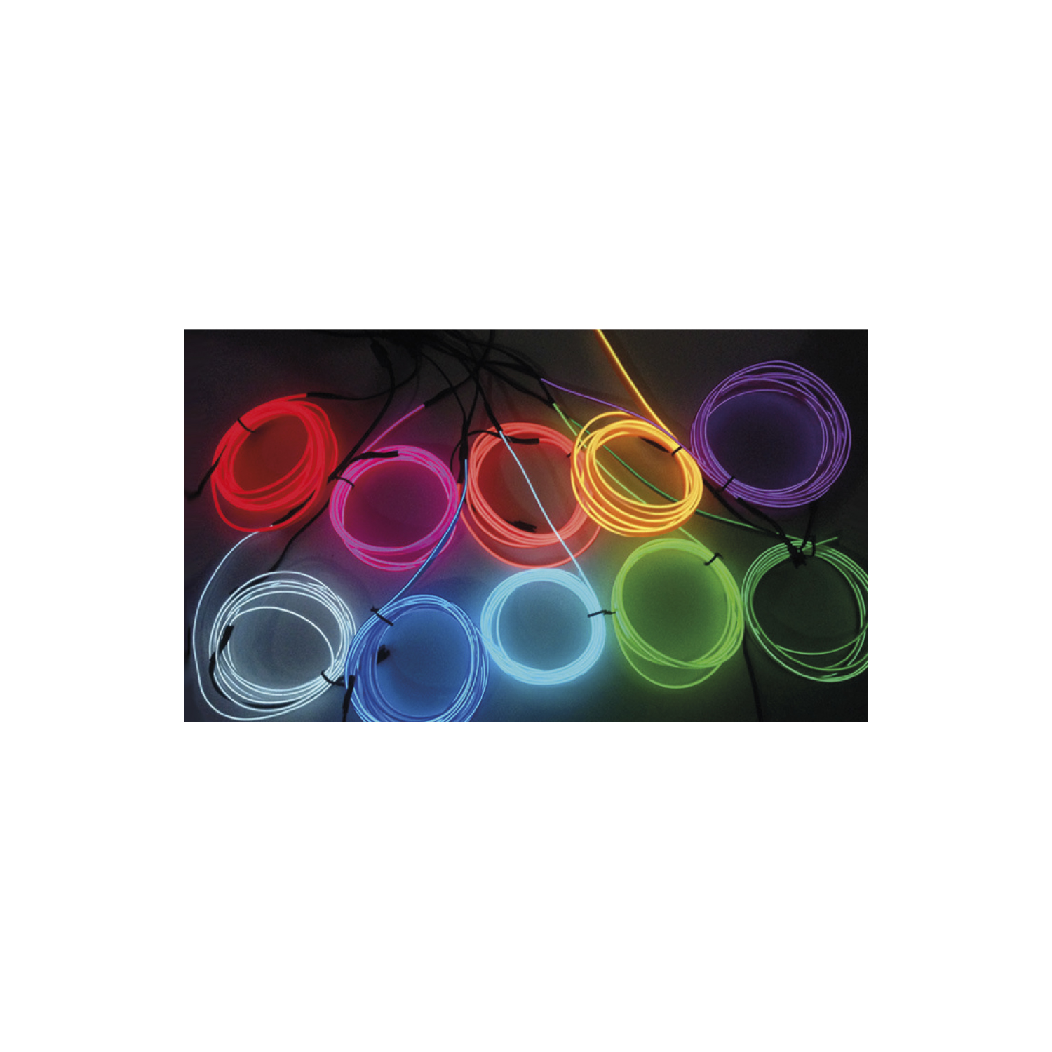 HILO TIRA LUZ DBLUE NEON LED CON CONECTOR USB 12V. 3 METROS. AZUL HIELO - 2