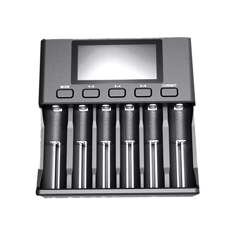 CARGADOR TECNOLAB PILAS 18650 26650 21700 18350 AA AAA 3.7V / 3.2V / 1.2V / NIMH LITHIUM - 1
