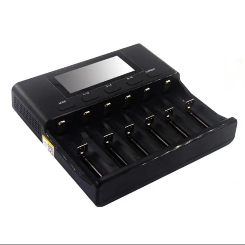 CARGADOR TECNOLAB PILAS 18650 26650 21700 18350 AA AAA 3.7V / 3.2V / 1.2V / NIMH LITHIUM - 2