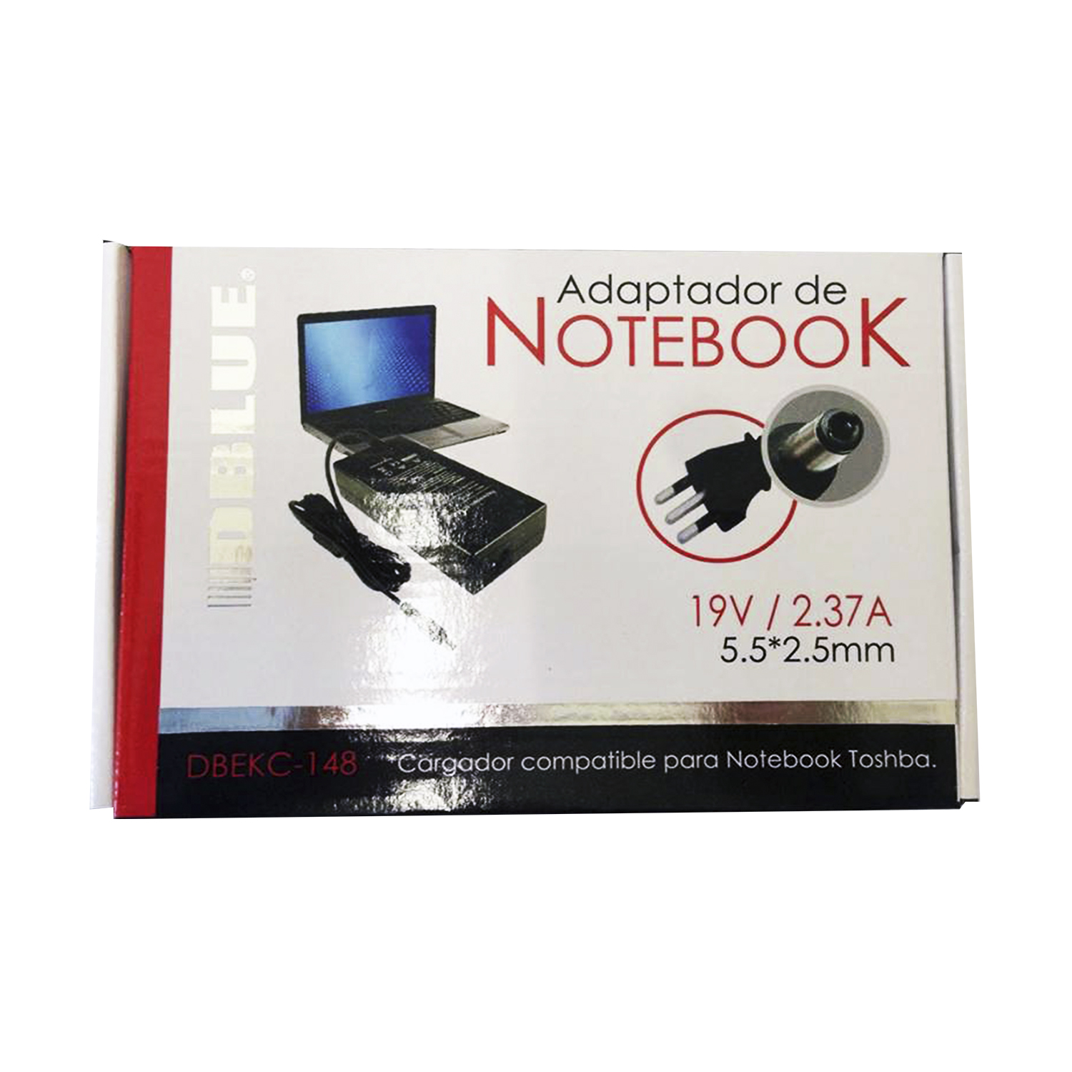 CARGADOR NOTEBOOK 19V/2,3A COMPATIBLE TOSHIBA (CONECTOR 5.5*2.5) - 2