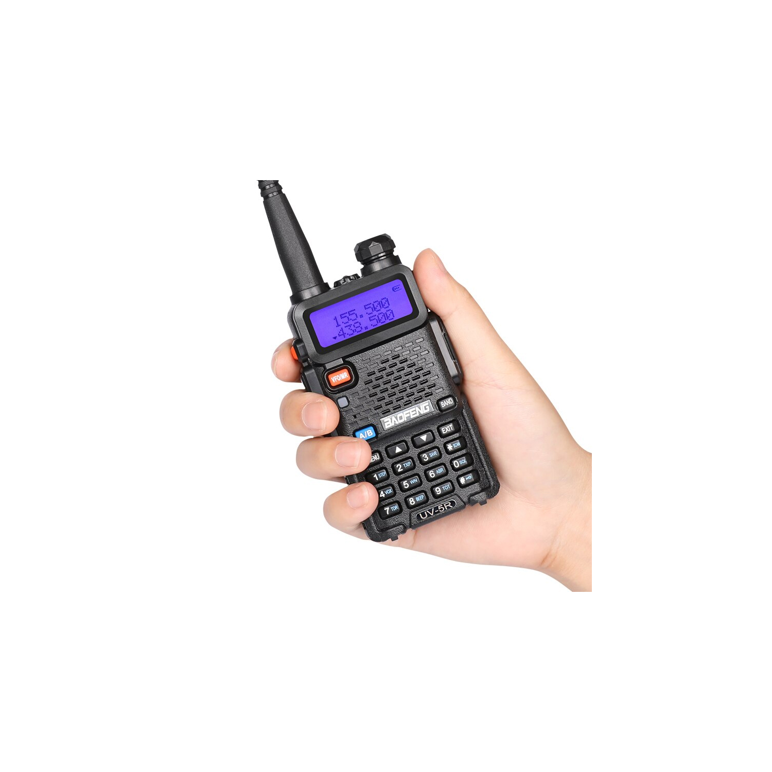 WALKIE TALKIE BAOFENG NEGRO RADIO TRANSMISOR MODELO UV-5R INCLUYE 1 AURICULAR - 2