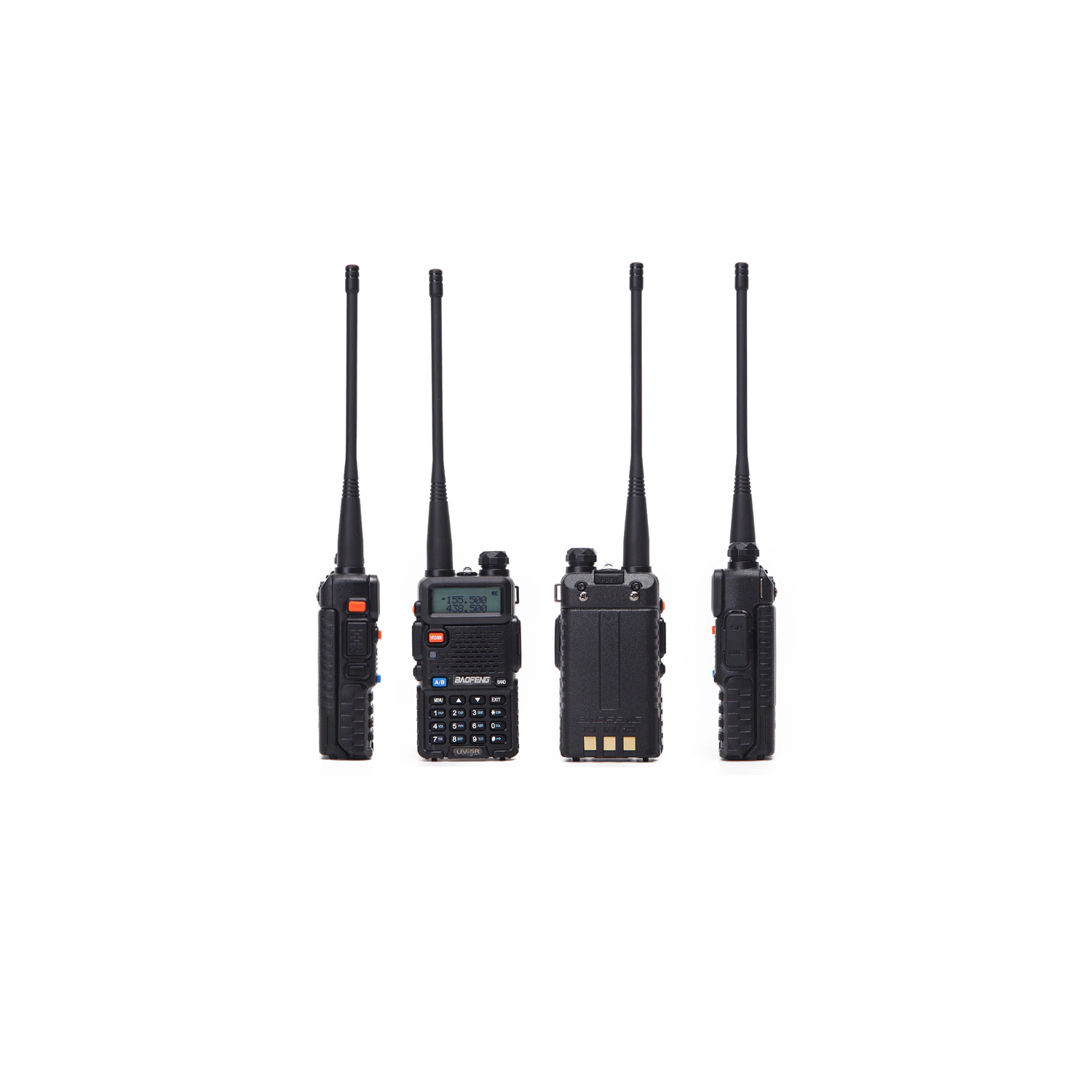 WALKIE TALKIE BAOFENG NEGRO RADIO TRANSMISOR MODELO UV-5R INCLUYE 1 AURICULAR - 6