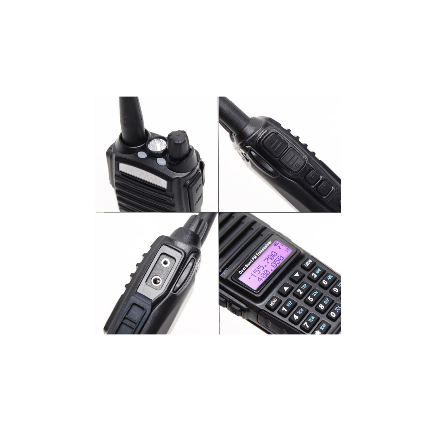 WALKIE TALKIE BAOFENG NEGRO RADIO TRANSMISOR MODELO UV-82 INCLUYE 1 AURICULAR - 3