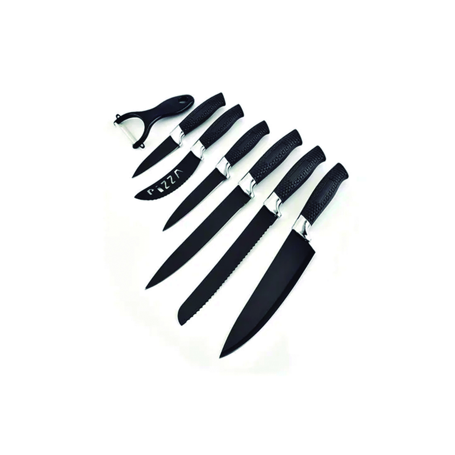 SET DE CUCHILLOS 7 PIEZAS ANTIBACTERIANO ANTIADHERENTE - 1