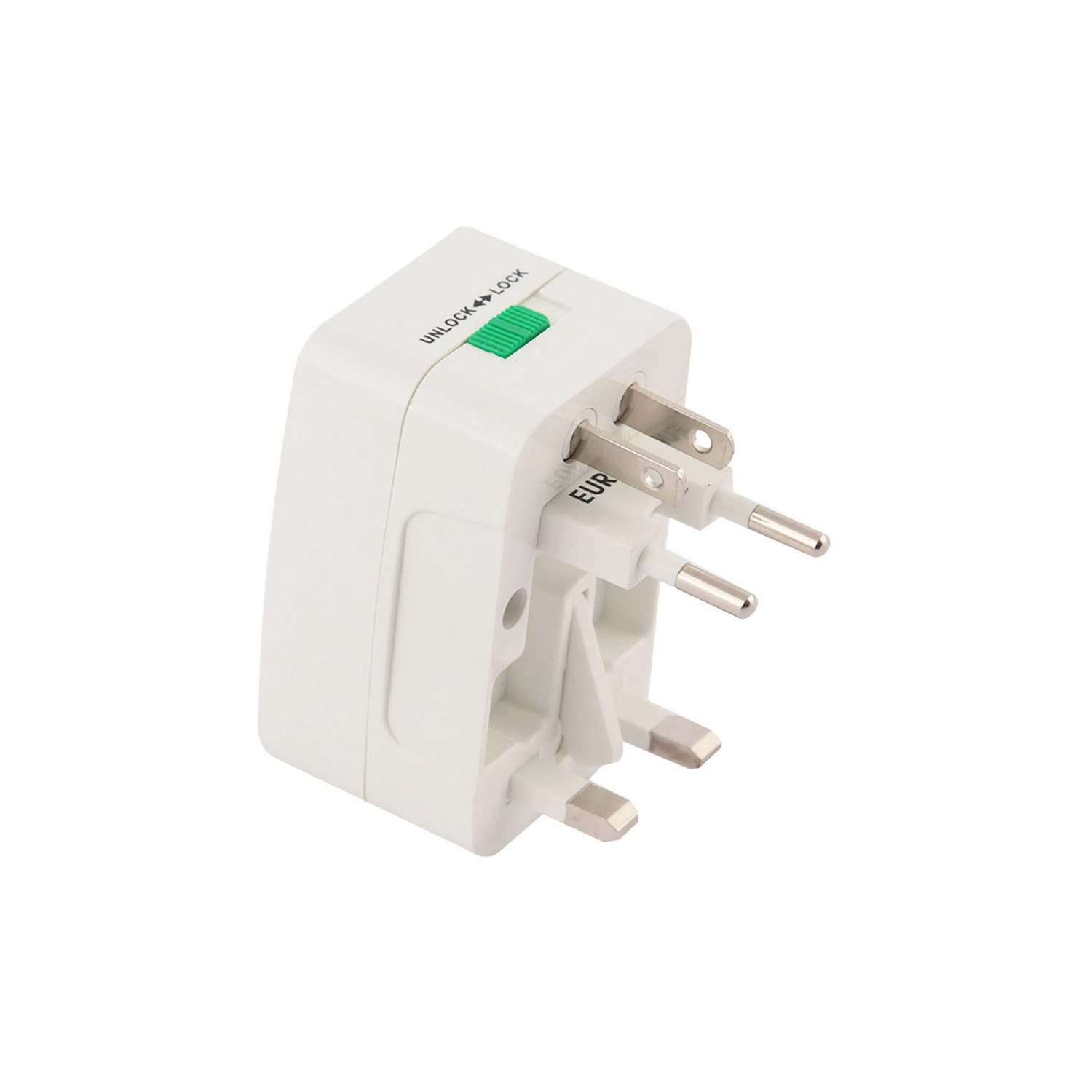 ADAPTADOR DE VIAJE UNIVERSAL DE VIAJE EN COLOR BLANCO - 1