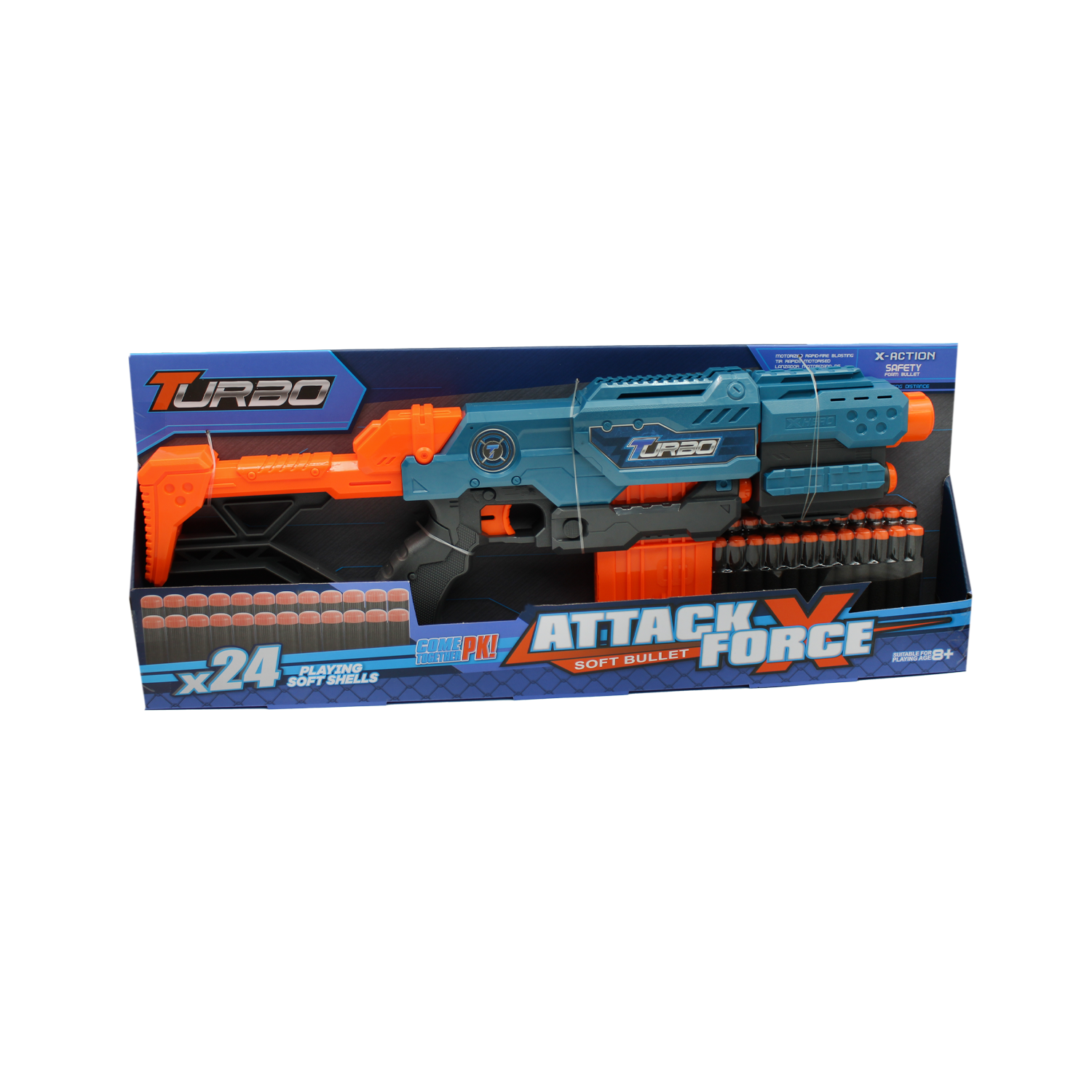 AMETRALLADORA DBLUE DARDOS ESPUMA 25 PIEZAS 24 DARDOS - 4