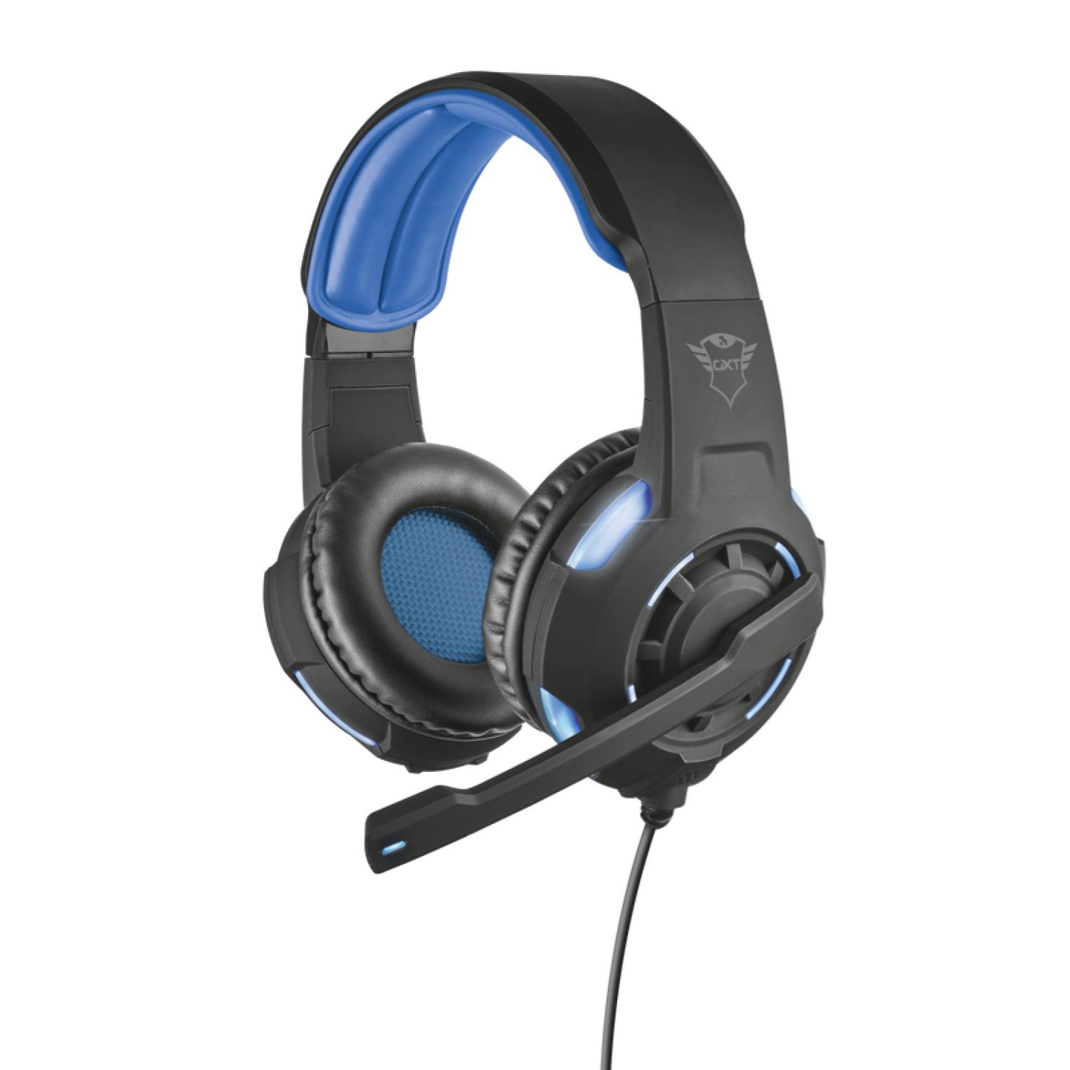 AUDÍFONOS GAMER TRUST GXT 350 RADIUS 7.1 SURROUND NEGRO - 1