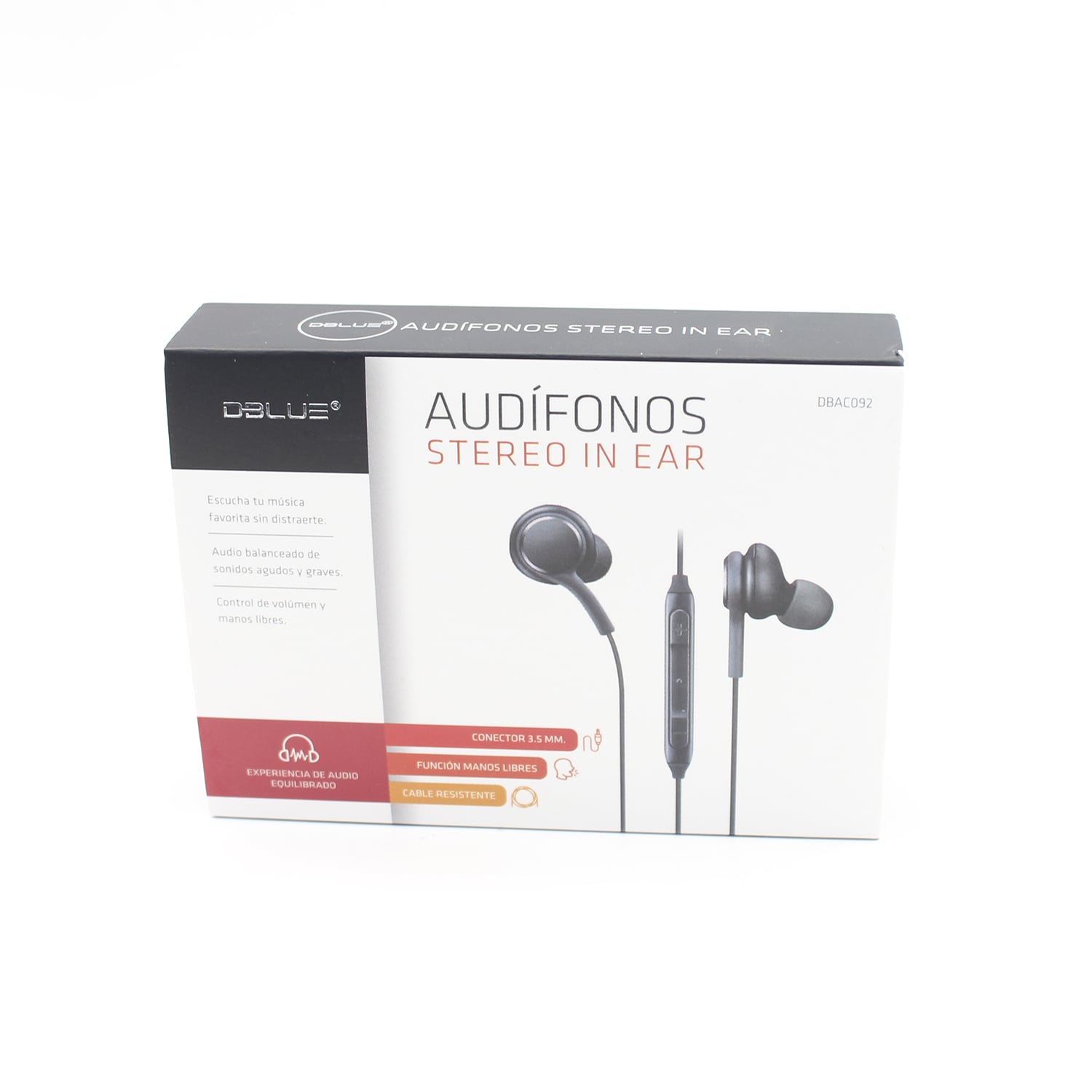 AUDIFONOS PLUG 3,5MM BLACK - 4