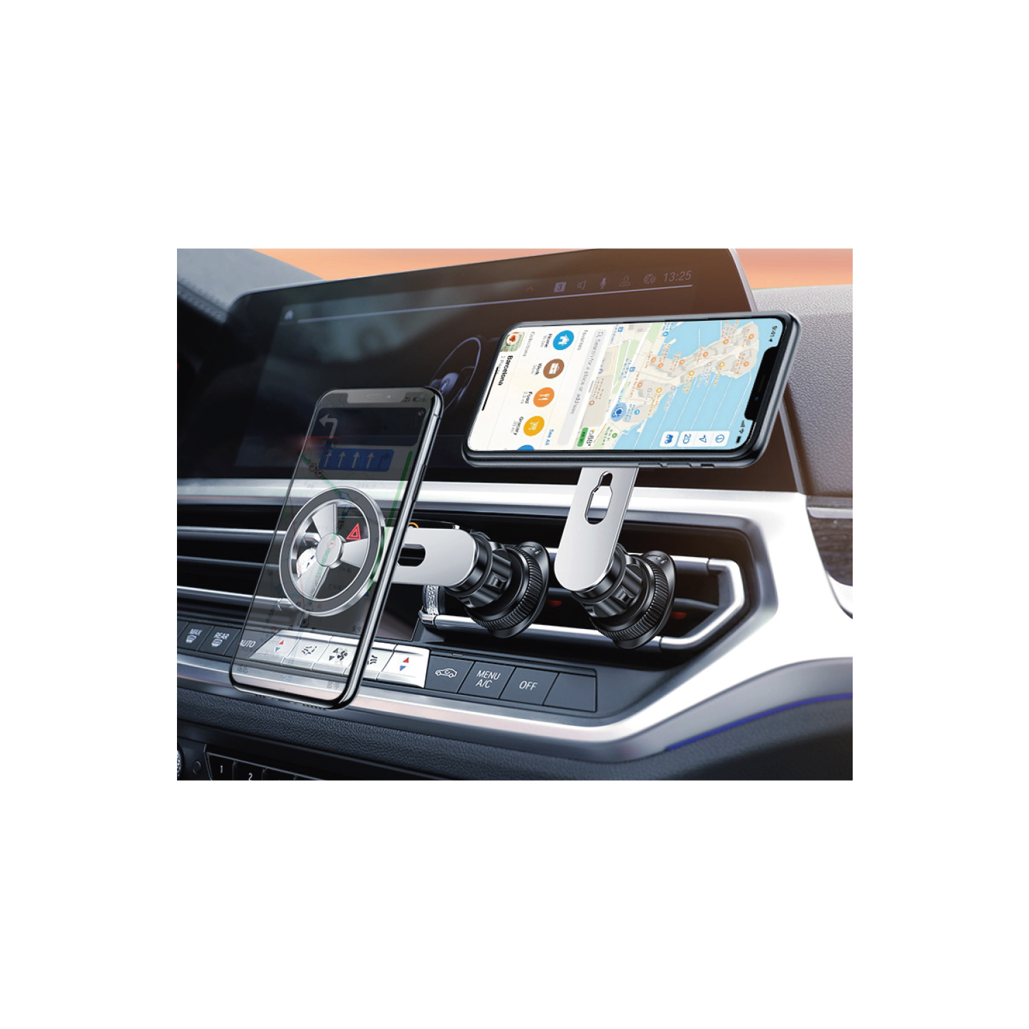 SOPORTE MAGNETICO DE TELEFONO PARA AUTO BRAZO ROTATIVO TECNOLAB - 2