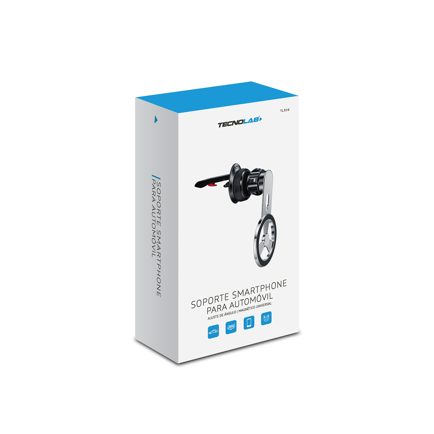 SOPORTE MAGNETICO DE TELEFONO PARA AUTO BRAZO ROTATIVO TECNOLAB - 3