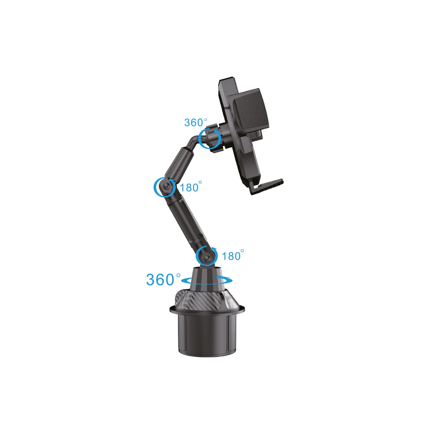 SOPORTE CELULAR PARA VEHICULOS CON POSA VASOS TECNOLAB - 2