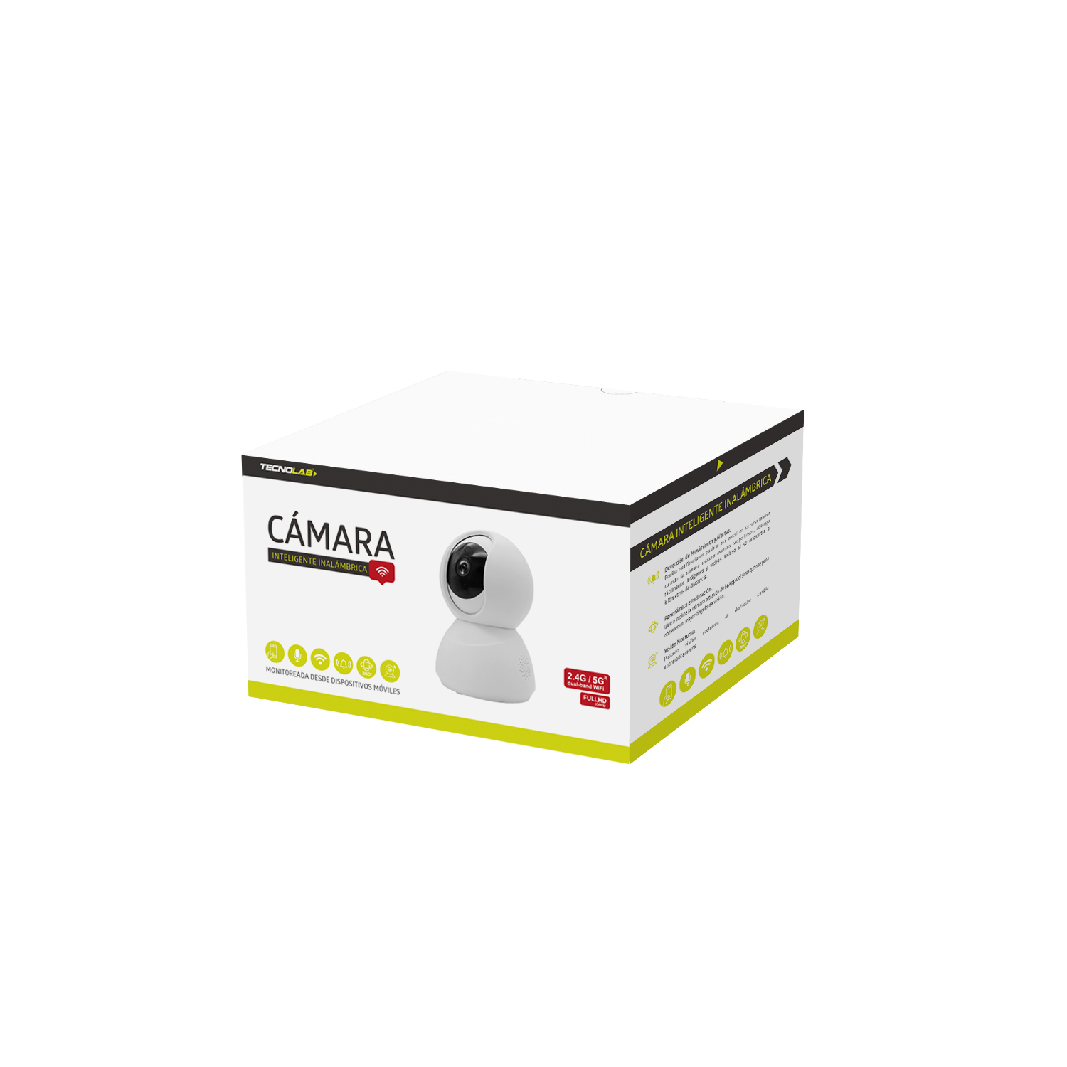 CAMARA DE SEGURIDAD TECNOLAB WIFI EXTERIOR 360 GRADOS FULL HD 1080P SMART INALAMBRICO 2.4G/5G - 3