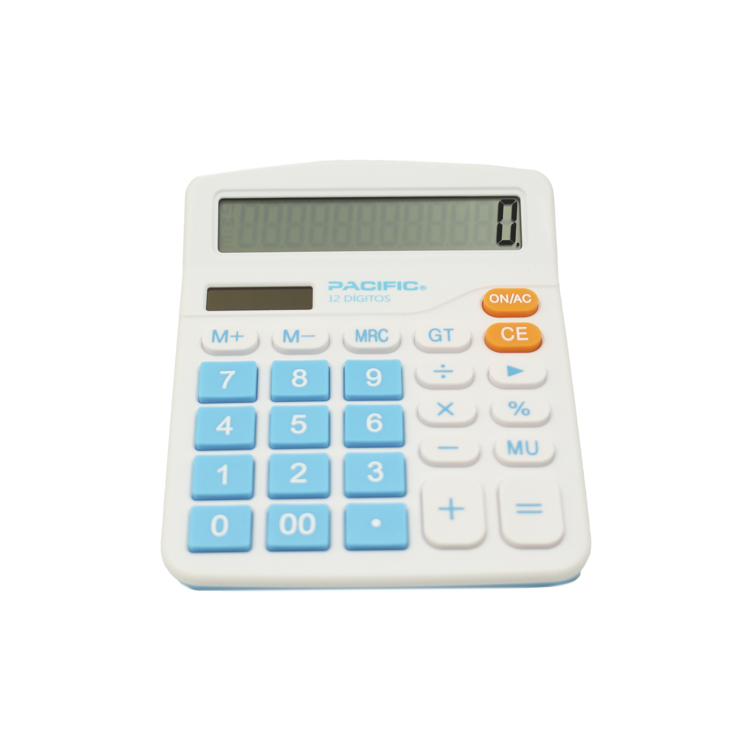 CALCULADORA ELECTRONICA PACIFIC DE 12 DIGITOS - LIGHT BLUE - 1