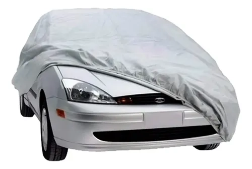 FUNDA IMPERMEABLE PARA AUTO TALLA M PROTECCION SOLAR Y POLVO GRIS - 1