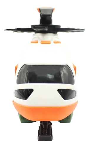 HELICOPTERO DE JUGUETE A FRICCION CON LUZ SONIDO Y ACCESORIO MULTICOLOR - 2