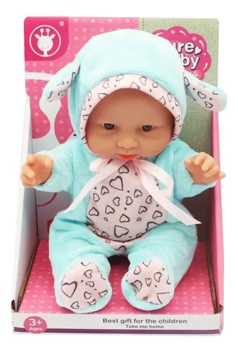 MUÑECA BEBE  DE PLASTICO DE 10 PULGADAS PARA TODAS LAS EDADES - 3