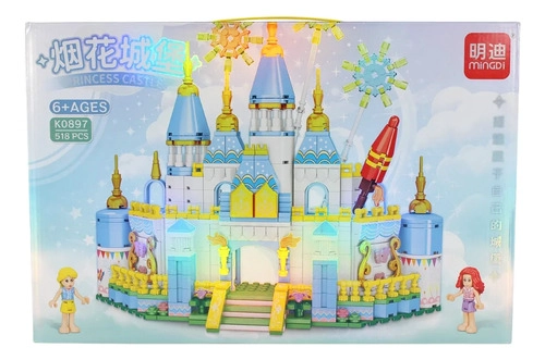 SET DE BLOQUES ARMABLES CASTILLO DE PRINCESA DE 518 PIEZAS 518 PRINCESA - 1
