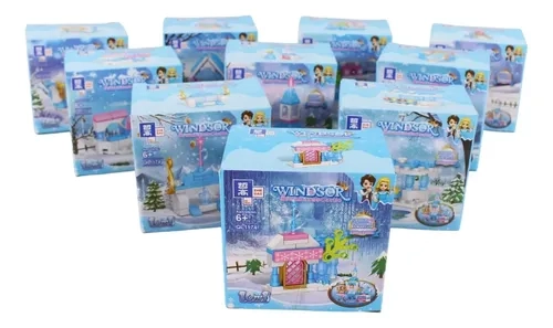 SET DE BLOQUES ARMABLES CASTILLO DE HIELO MAGICO 10 CAJAS 10 - 1