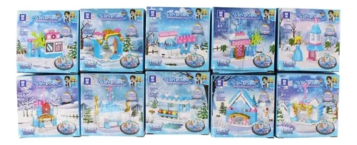 SET DE BLOQUES ARMABLES CASTILLO DE HIELO MAGICO 10 CAJAS 10 - 2