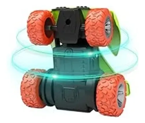 AUTO DE ACROBACIAS A CONTROL REMOTO DE 360 GRADOS VERDE LIMA - 2
